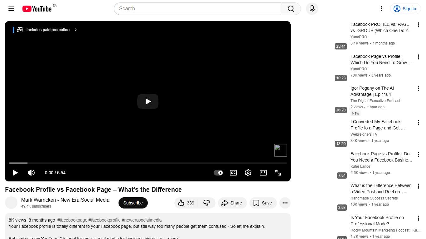 Facebook Profile vs Facebook Page – What’s the Difference - YouTube