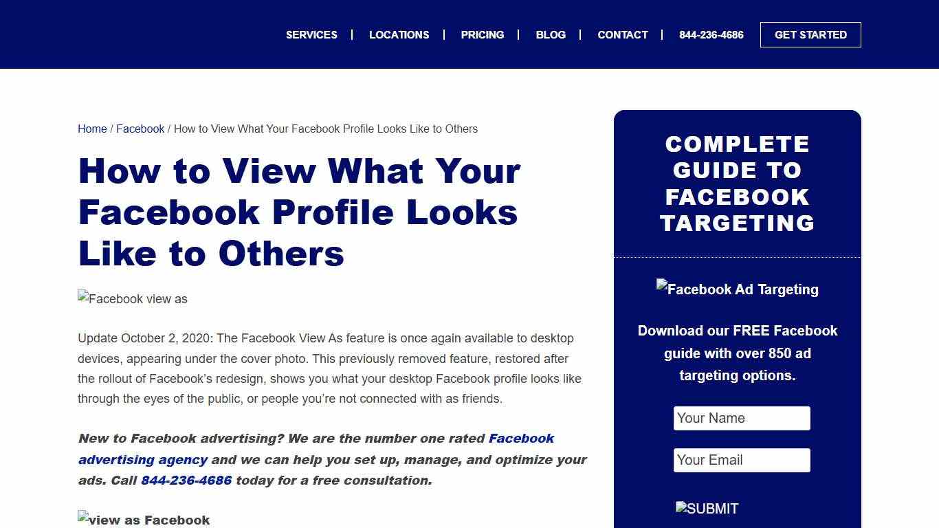 How To View Facebook Profile As Friend - AdvertiseMint